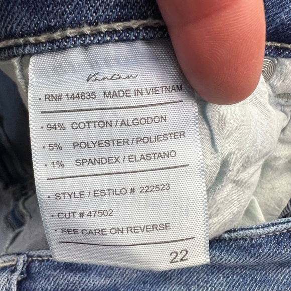 👖|•KANCAN•| Distressed Stretch Skinny Jeans Size 22👖 - Picture 7 of 8